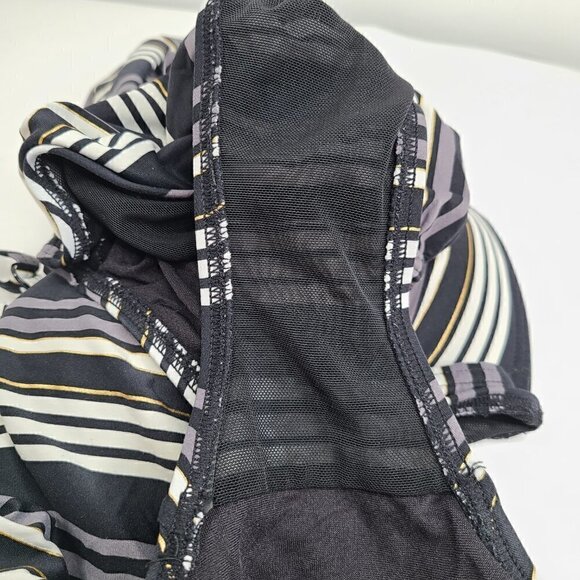 Bond-Eye Nip Tuck Joanne Black Nautical Striped One-Piece Multicup Swimsuit - Picture 9 of 9